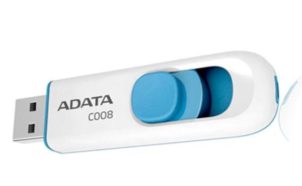 ADATA Flash disk 16GB C008, USB 2.0 Klasická, biela