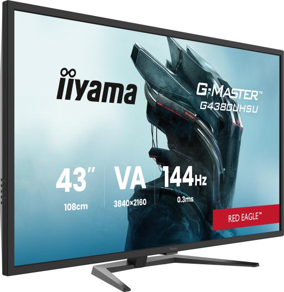 iiyama G-Master/ G4380UHSU-B2/ 42, 5"/ VA/ 4K UHD/ 144Hz/ 0, 3ms/ Čierna/ 3R 