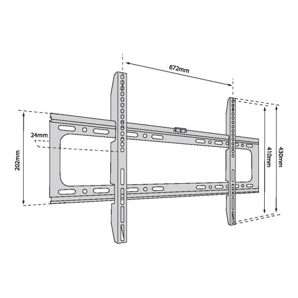 TB TV wall mount TB-750 až 65", 40kg max VESA 600x400 