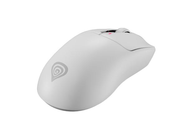 Genesis herná myš ZIRCON 500 G2/ Herná/ Optická/ 10 000 DPI/ USB+BT/ Biela 