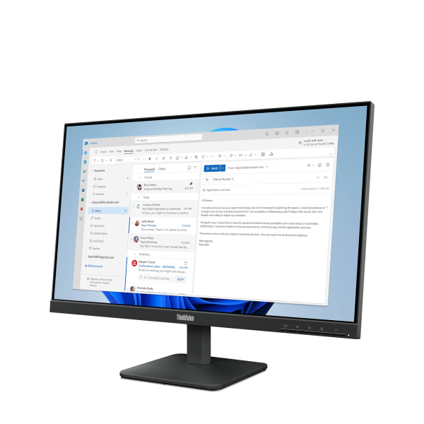 Lenovo ThinkVision/ S24e-4e/ 23, 8"/ IPS/ FHD/ 100Hz/ 4ms/ Čierna/ 3R 