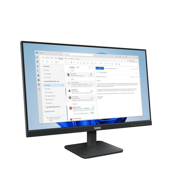Lenovo ThinkVision/ S24e-4e/ 23, 8"/ IPS/ FHD/ 100Hz/ 4ms/ Čierna/ 3R 