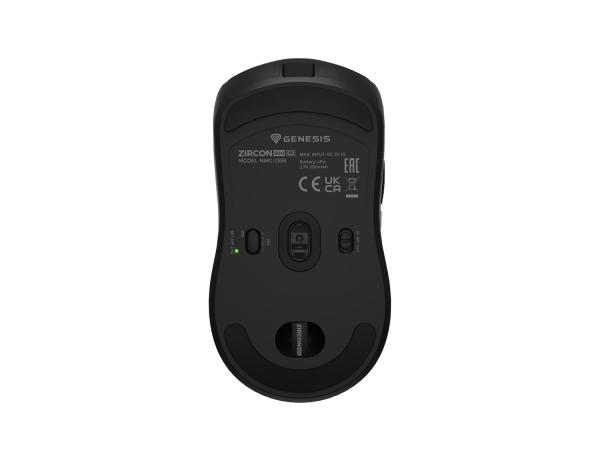 Herná myš Genesis ZIRCON 500 G2/ Herná/ Optická/ 10 000 DPI/ USB+BT/ Čierna 
