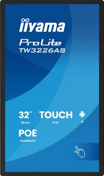 32" iiyama TW3226AS-B3P: VA, FHD, Android, POE 