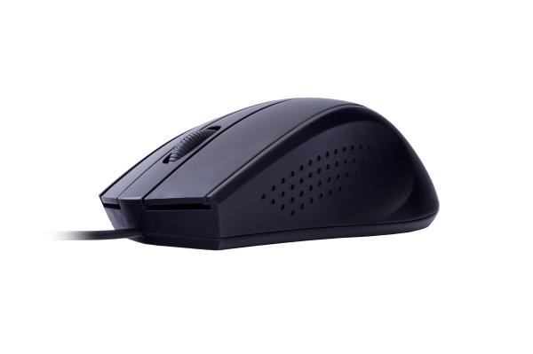 C-TECH Myš WM-07/ Ergonomická/ Optická/ Pre pravákov/ 1 200 DPI/ Drôtová USB/ Čierna 