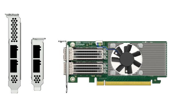 QNAP QXG-100G2SF-BCM Dual port na 100GbE Network adaptér; 2 x QSFP28 