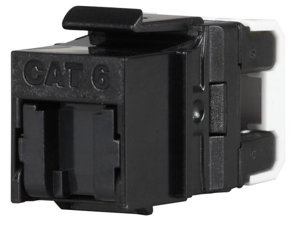 Rýchlozarezávacie keystone Solarix CAT6 UTP SXKJ-6-UTP-BK-NA Component Level a 4PPoE certifikácia