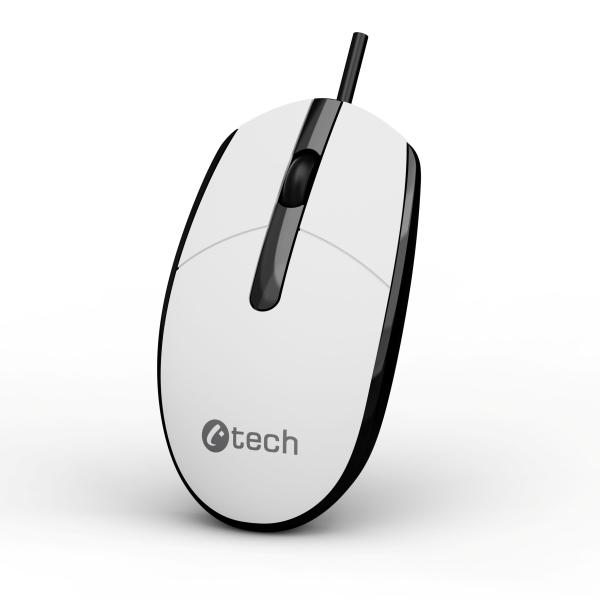 Myš C-TECH WM-10, čiernobiela, USB 