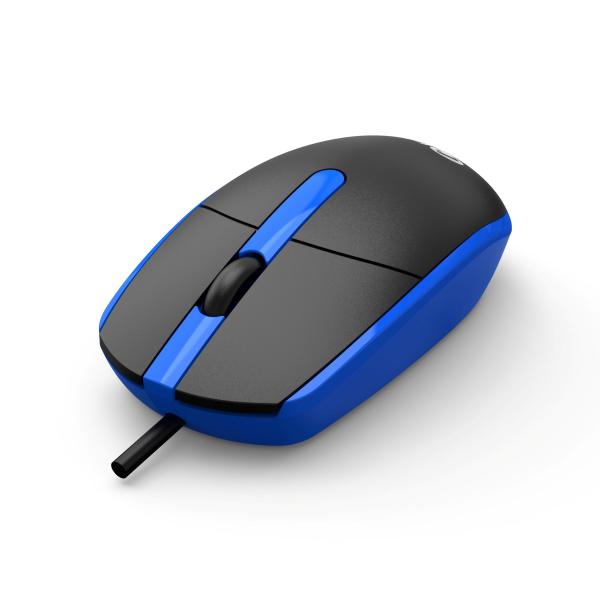 Myš C-TECH WM-10, čiernomodrá, USB 