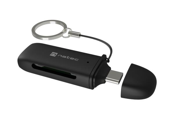 Čítačka kariet Natec SCARAB C SD/ MICRO SD USB 3.2 GEN 1, Čierna 