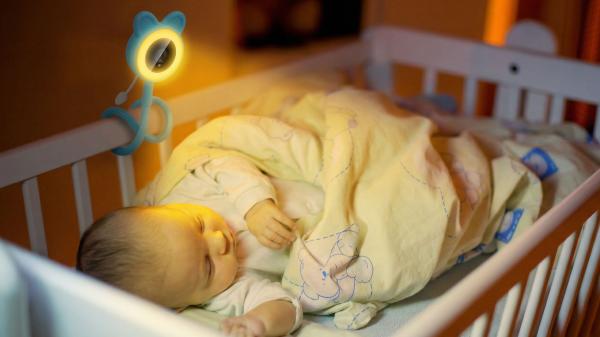EVOLVEO Baby Monitor N35, detská pestúnka s kamerou, VOX, teplomer, nočné videnie, RGB svetlo, Ružová 