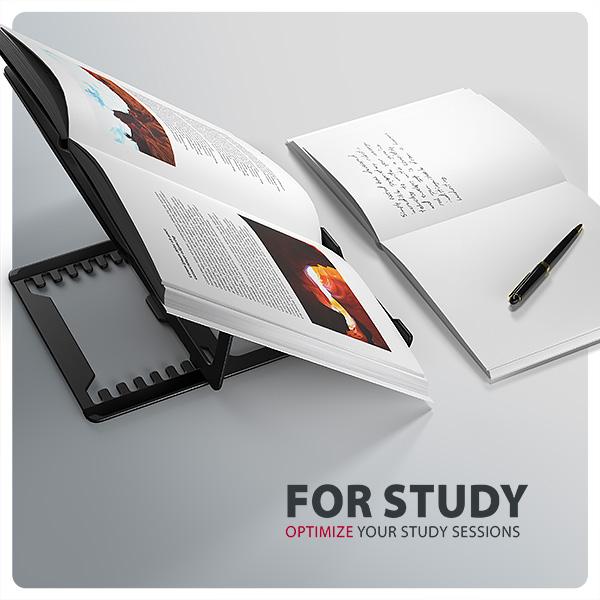 AXAGON STND-LAB hliníkový stojan na notebook 10"-17.3" nastaviteľná výška, čierny 
