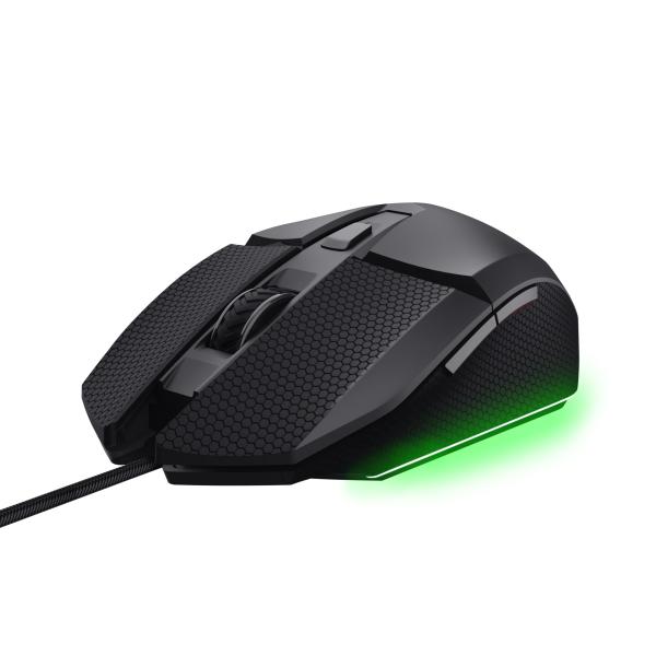 Trust GXT 121 Felox+/ Herná/ Optická/ Pre pravákov/ 10 000 DPI/ Drôtové USB-A/ Čierna 