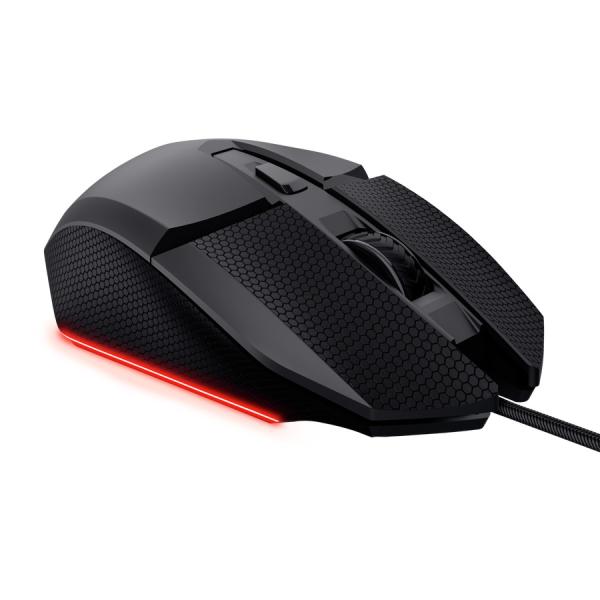 Trust GXT 121 Felox+/ Herná/ Optická/ Pre pravákov/ 10 000 DPI/ Drôtové USB-A/ Čierna 