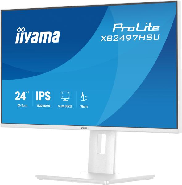 iiyama ProLite/ XB2497HSU-W1/ 23, 8"/ IPS/ FHD/ 120Hz/ 4ms/ Biela/ 5R 
