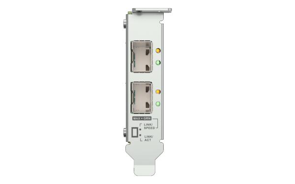 QNAP QXG-25G2SF-BCM Dual port na 25GbE Network adaptér; 2 x SFP28; Broadcom 57504 controller 