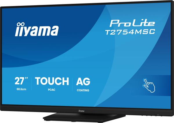 27" iiyama T2754MSC-B2AG: IPS, FHD, AG, 10P, HDMI, repr 