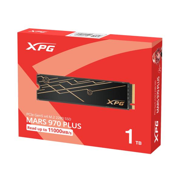 ADATA MARS 970 PLUS/ 1TB/ SSD/ M.2 NVMe/ Čierna/ Heatsink/ 5R 