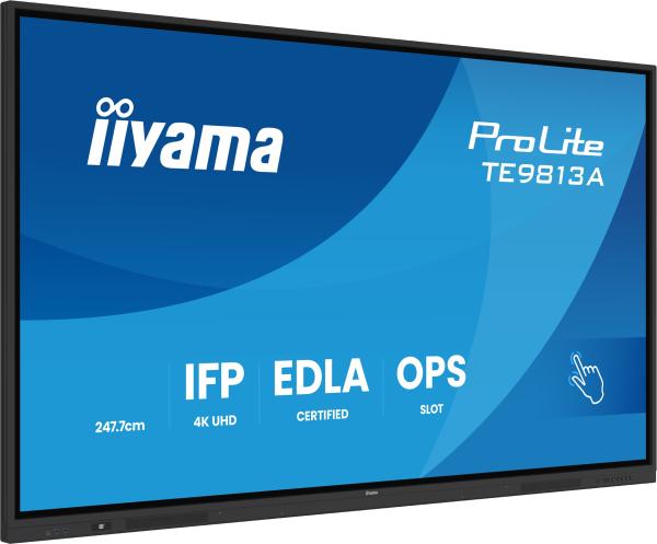 98" iiyama TE9813A-B2AG: IPS, 4K, 40P, EDLÁ 