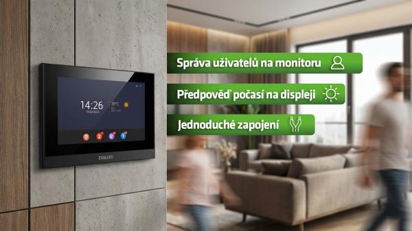 EVOLVEO DoorPhone ID-1, 2-drôtový videotelefón s RFID, odtlačkom prsta a podporou ONVIF kamier 