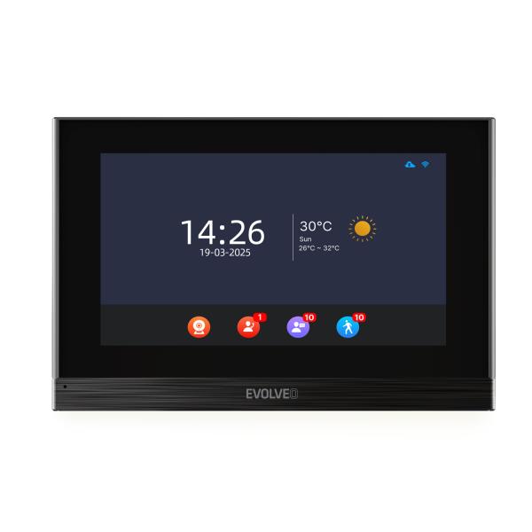 EVOLVEO DoorPhone ID-2, 2-drôtový videotelefón pre dva byty s RFID, odtlačkom prsta a podporou ONVIF ka 
