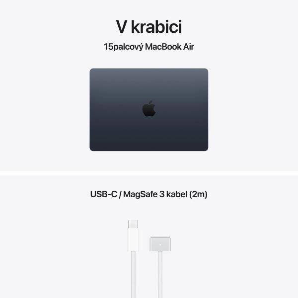 Apple MacBook Air 15"/ M5/ 15, 3"/ 2880x1864/ 24GB/ 1TB/ M5/ Tahoe/ Midnight/ 1R 