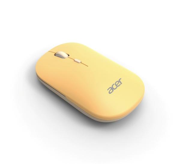 Acer AMR130/ Ergonomická/ Optická/ 1 600 DPI/ USB+BT/ Žltá 