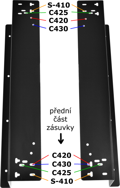 Držiak na zavesenie pokladničnej zásuvky C420/ C425/ C430/ S-410 