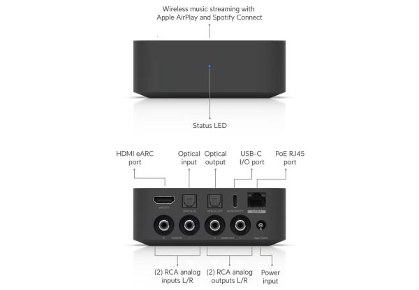 Ubiquiti UPL-Port-B - UniFi Play PoE Audio Port, čierna 