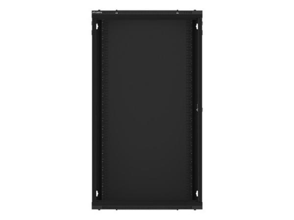 LANBERG 19" RACKOVÁ SKRIŇA PRO MONTÁŽ NA STENU 22U/ 600X450 (FLAT PACK) S PROSKLENÝMI DVERMI ČIERNA V2 