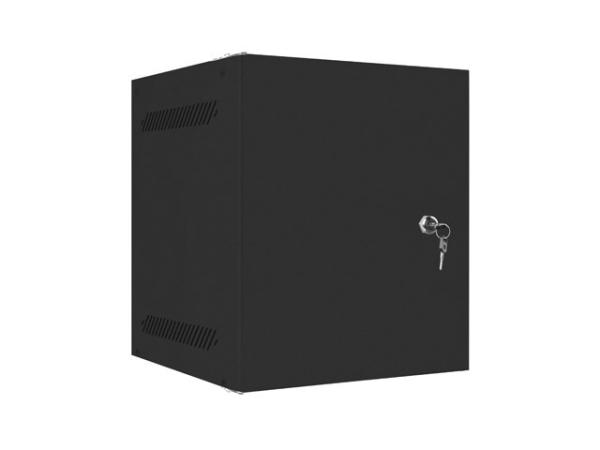 LANBERG RACKOVÁ SKRIŇA 10" PRO MONTÁŽ NA STENU 6U/ 280X310 PRO VLASTNÚ MONTÁŽ S KOVOVÝMI DVERAMI ČIERNA 