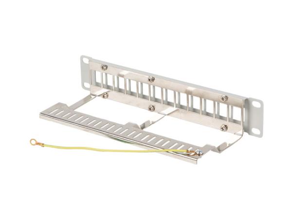 LANBERG PATCH PANEL 12 PORTOV 1U 10" FTP PRO MODULY KEYSTONE ŠEDÝ V2 