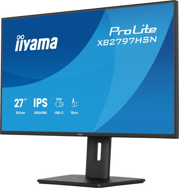 iiyama ProLite/ XB2797HSN-B1/ 27"/ IPS/ FHD/ 120Hz/ 1ms/ Čierna/ 5R 