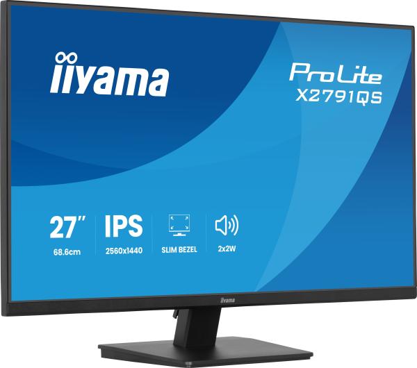 27" iiyama X2791QS-B1: IPS, QHD, HDMI, DP 