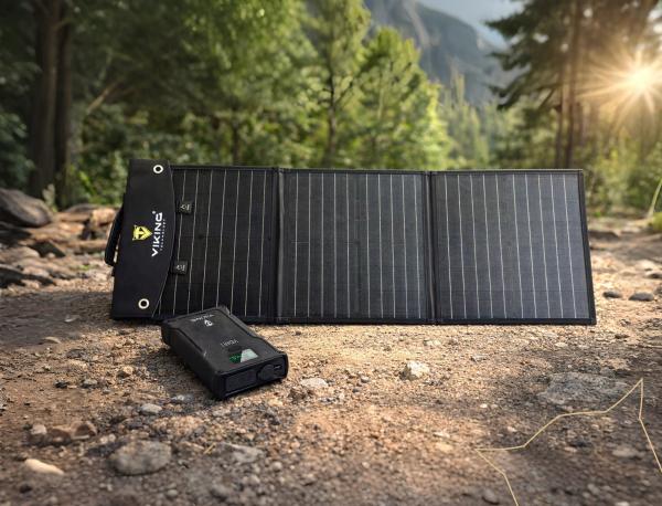 Set powerbanka Viking VIDAR I a solárny panel Viking L60 PD 
