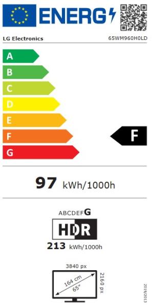 65" LG OLED HTV 65WM960H 