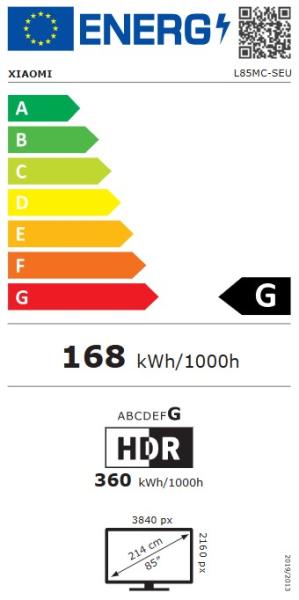 Xiaomi/ TV S Mini LED 85 2026/ 85"/ 4K UHD/ Sivá 