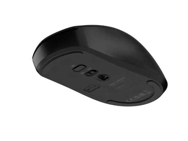 Laserová bezdrôtová myš Natec HAWK 2/ Kancelárska/ Laserová/ 3 200 DPI/ Bezdrôtové USB/ Čierna 
