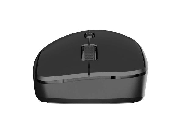 Laserová bezdrôtová myš Natec HAWK 2/ Kancelárska/ Laserová/ 3 200 DPI/ Bezdrôtové USB/ Čierna 
