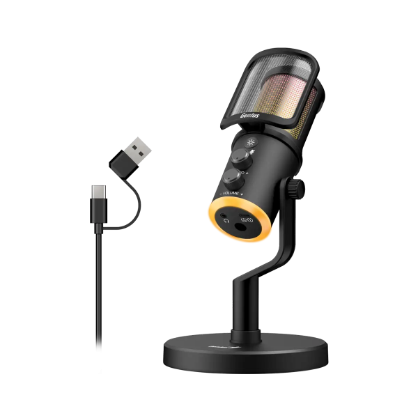 GENIUS mikrofón MIC-S400U, čierna 