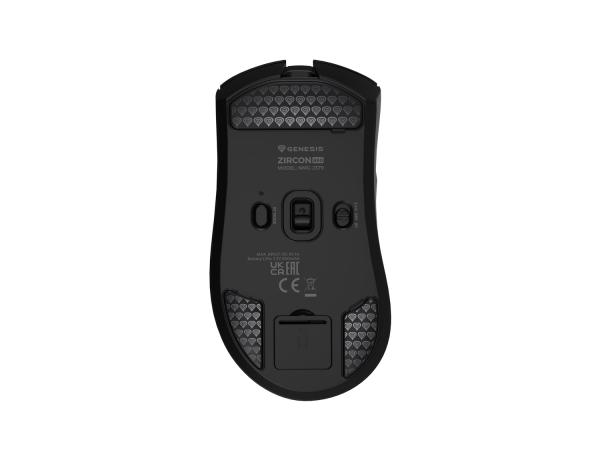 Herná bezdrôtová myš Genesis ZIRCON 880/ Herná/ Optická/ 12 000 DPI/ USB+BT/ Čierna 