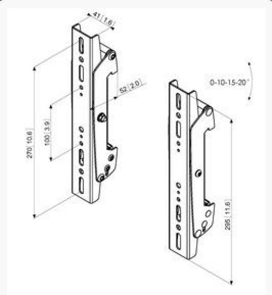 Vogel´s Zvislé ramená Connect-it PFS 3302, 270 mm 