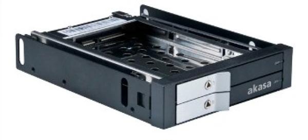 AKASA Lokstor M21 - 2 x 2, 5" HDD rack do 3, 5"