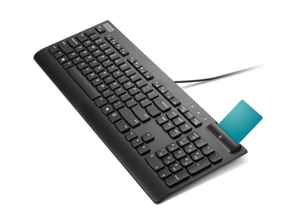 Lenovo Smartcard Wired Keyboard II AI-US Euro/ Drôtové USB-A/ US/ Čierna 