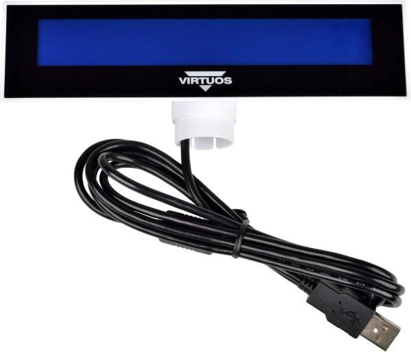 LCD displej Virtuos FL-2026MB 2x20, USB biely 