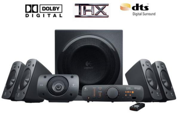 Reproduktory Logitech Z906 Domáce kino 5.1 systém priestorového zvuku