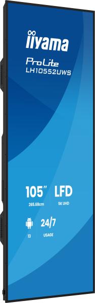 105" iiyama LH10552UWS-B1AG: IPS, 5K, USB-C, 24/ 7 
