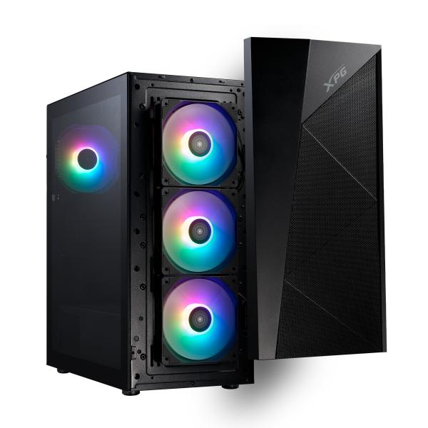Adata XPG Lander 500/ Midi Tower/ Transpar./ Čierna 
