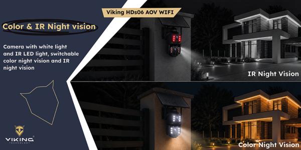 Solárna HD kamera Viking HDs06 AOV WiFi/ 20100 mAh/ mobilné aplikácie/ outdoor 