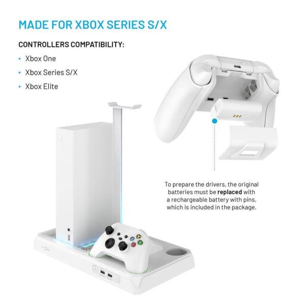 Multifunkčná stanica FIXED Xbox Ser. X a S, biela 